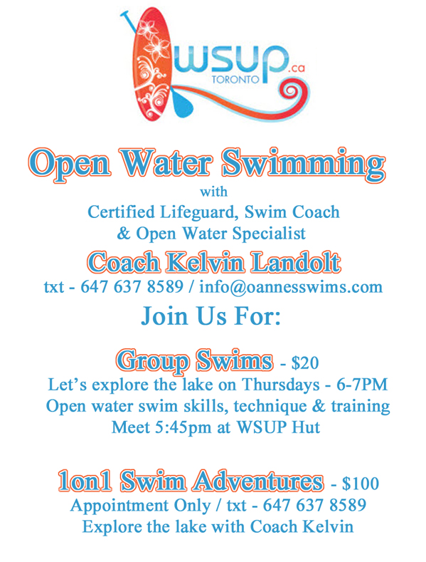 Open Water Swimming flier